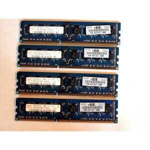 HP 8GB 4x2GB PC3-10600 DDR3 HYNIX HMT125U6TFR8C-H9 N0 AA HP 497156-B88 Memory